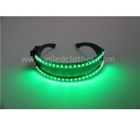 Optional color led light glowing glasses for DJ